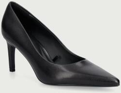 Calvin Klein pantofi cu toc stiletto din piele ESS STILET 70 POLISHED LTH PPY1-OBD017_99X