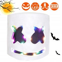  Világító jelmezmaszk, elektronikus, ijesztő Led maszk Halloweenre (H2C5347)