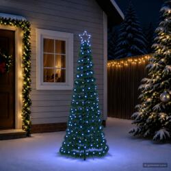 vidaXL Brad de Crăciun LED, din beteală, cu țăruș EKENAS 180 cm (42056547-42056547)