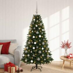 vidaXL Brad de Crăciun artificial cu globuri 120 cm 150 LED-uri (3466171-3466171)