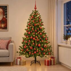  Brad de Crăciun artificial cu glob 210 cm 300 LED-uri Alb cald (3466770-3466770)