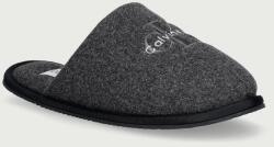 Calvin Klein papuci de casă pentru bărbați HOTEL SLIPPER MONOLOGO FELT 9BY2-OBMZH2_90Y
