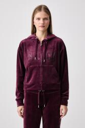 Juicy Couture cipzáras melegítőfelső kapucnival női velúr OLD GOTHIC ICCLE - burgundia M