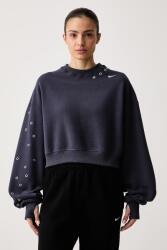 Nike melegítőfelső női pamuttal Studio Fleece - sötétkék S