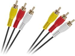 Lechpol Cablu 3 x RCA - 3 x RCA 1, 5 m (KPO2664-1.5)