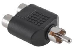 Lechpol Adaptor RCA tata - 2x RCA mama (ZLA0305)