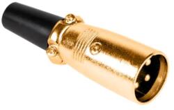 Lechpol Mufa XLR tata, 3 pini, placata cu aur (WTY0051)