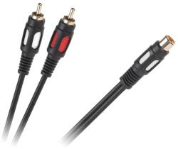 Lechpol Cablu spliter 1 x RCA mama - 2 x RCA tata, 25 cm (KPO3871)