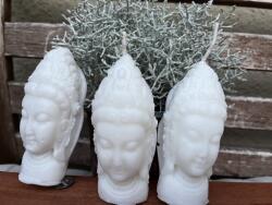 PinkTara Buddha Gyertya - Fehér színű
