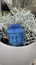 PinkTara Buddha fej gyertya - Kék szinű