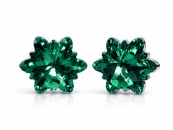 HÓPEHELY bedugós fülbevaló - 12 mm (emerald zöld) (2026102205)