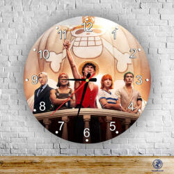 One Piece Karakterek kör alakú falióra
