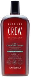 American Crew American Crew, 3-In-1, Chamomile & Pine, Șampon pentru păr, balsam & gel de duș 3-în-1, Hidratant