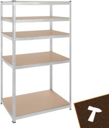 Bigstren Tárolópolc 5 polccal 180x100x60cm 1000kg teherbírás 82835 (5904665712955)