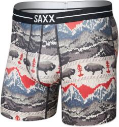 Saxx Volt Breathable Mesh Boxer Brief boxeralsó L / bézs/kék