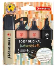 STABILO Textmarker Stabilo Boss Original NatureCOLORS, 4 culori SW70423