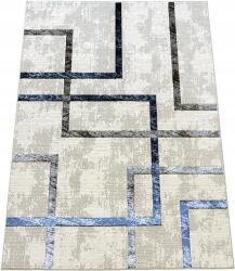 DWM Szőnyeg 140x190 Szürke Gránátalma Hálószoba Nappali Modern Loft Divatos (dywan nowoczesny kremowy marmur do salonu)