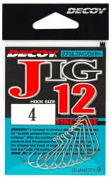Decoy JIG12 jig horog sz. 1, finom drót, szett (BFF-805589)