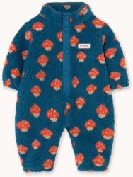 Tinycottons bébi rugdalózó TINY MUSHROOMS SHERPA ONE-PIECE - kék 86
