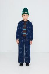 Tinycottons gyerek pamut ing TINY TEA ROOM 2 DENIM SHIRT - kék 128