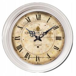 PRO Falióra 32cm fém akril Vintage Retro Aa csendes mechanizmus Hollandia (met32_white)