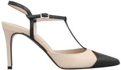 KALOGIROU Pantofi Summer Lea M671 panna+black