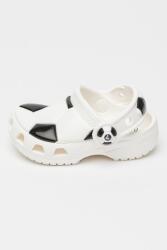 Crocs Crocs, Crocs papucs kontrasztos részletekkel, Fehér, Fekete, 22-23 EU (210023-103-22-23)