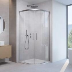 Radaway Cabina de dus semirotunda, cu usi culisante, nichel periat, Radaway Idea 6 Brushed Nickel PDD 387139-01-01, 387157-91-01 (387139-01-01, 387157-91-01)