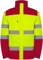 ROLY HI-VIS EPSYLON / Jachetă reflectorizantă pentru bărbați cu mâneci detașabile - HGalben/roșu 4XL (E9304-601221-4XL)