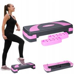 Rebel Step aerobic 78 cm fitnesz gyakorlatok 3 fokozatú moduláris állítható állvány (RBA-3225-PU)