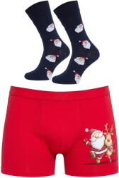 Cornette set de Crăciun pentru bărbați 914/06 Gift roșu-albastru: XXL (35296 XXL)