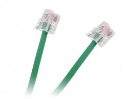 Lechpol Cablu telefonic verde, stecher-stecher, 2 m (TEL0033D-2)