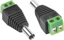 Lechpol Mufa alimentare DC 2.1/5.5 tata cu bloc de borne (WTY0622)