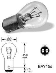 Carpoint , 12V 27/7W Izzó, Darabos (370725054)