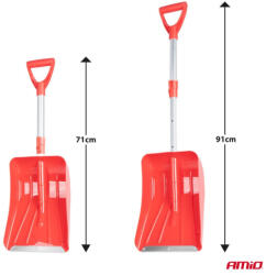  Amio, Hólapát Teleszkópos Alu, 71-91cm Élvédővel (0504151)