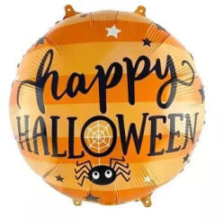  Happy Halloween fólia lufi - 46 cm, csomagolt