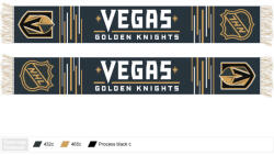 BDA NHL HD Knitted Jaquard Scarf Vegas Golden Knights Sál