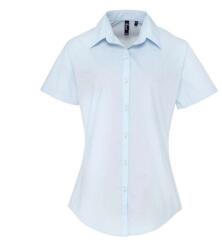Premier Női poplin ing Supreme, rövid ujjú, Premier PR309, világoskék, XL (pr309lb-xl)