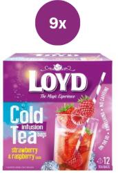  Loyd Tea Pyramid hidegen főzött eper-málna tea 9 x 30g