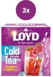 Loyd Tea Pyramid hidegen főzött eper-málna tea 3 x 30g