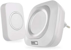 EMOS P5733W vezeték nélküli csengő fényjelzéssel, 110 dB, 150 m, fehér