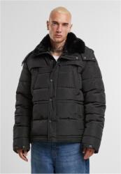 Urban Classics Puffer Jacket With Detachable Fur Collar black
