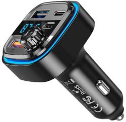 XO Modulator FM XO BCC08, BT, 5V 3.1A, 1xUSB-C, 2xUSB-A, PD QC3.0, Lumina Ambientala, Negru (Vtk-Acc-8310)
