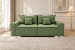 nuko Canapea extensibilă Tessa din stofă, verde salvie, cu ladă de depozitare Canapea