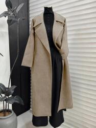 Shein Bézs Klasszikus Kabát W01__M