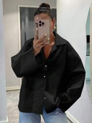 Shein Fekete Oversize Széles Ujjú Ing PK01__S