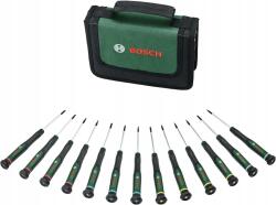 Bosch Precíziós Csavarhúzó Készlet Bosch 13 Db-os S2 Acél, Táskával (1600A02Z9N)