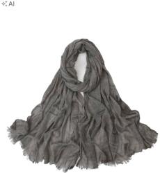 Shein Szürke Rojtos Fejkendő S07__70X180
