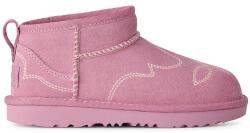 UGG hócsizma gyerek velúr CLASSIC ULTRA MINWESTERN - rózsaszín 33.5