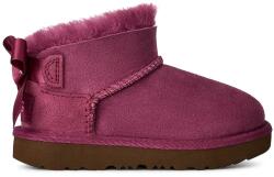 UGG hócsizma gyerek velúr ULTRA MINBAILEY BOW - burgundia 23.5